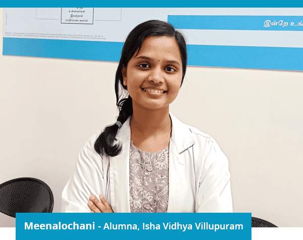 Meenalochani - Alumna, Isha Vidhya Villupuram