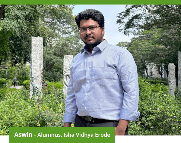 Aswin - Alumnus, Isha Vidhya Erode