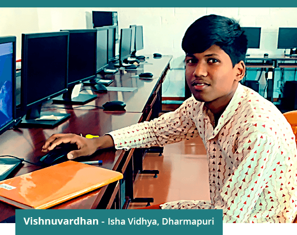 Vishnuvardhan - Isha Vidhya, Dharmapuri