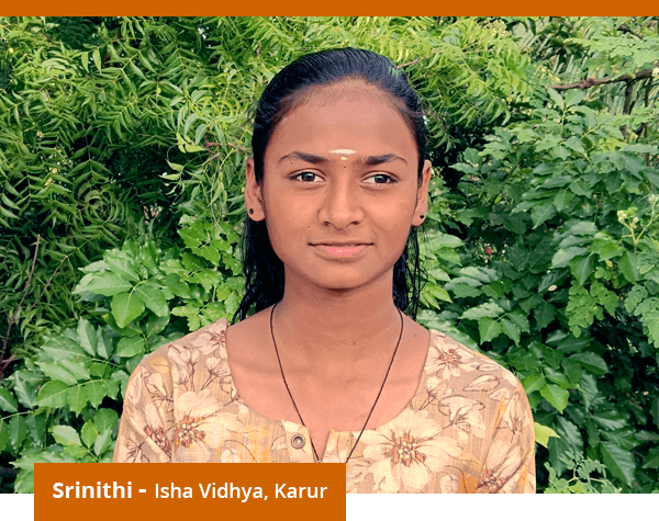 Srinithi D. – Isha Vidhya, Karur