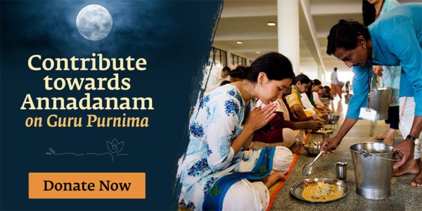 Contribute towards Annadanam on Guru Purnima
